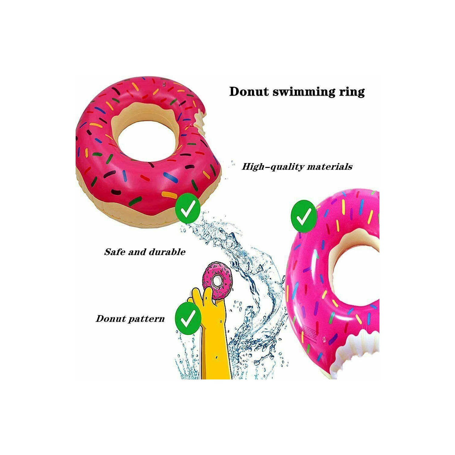 Pool Floats Summer Inflatable Swimming Rings Tubes for Adults for fun beach pool