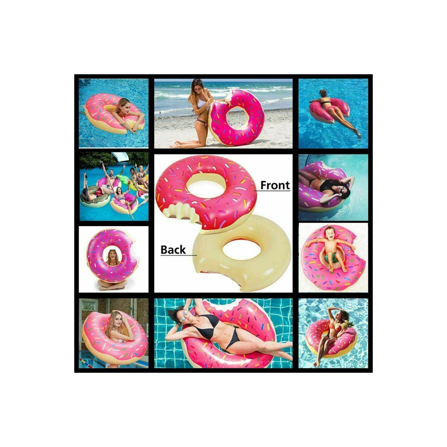 Pool Floats Summer Inflatable Swimming Rings Tubes for Adults for fun beach pool