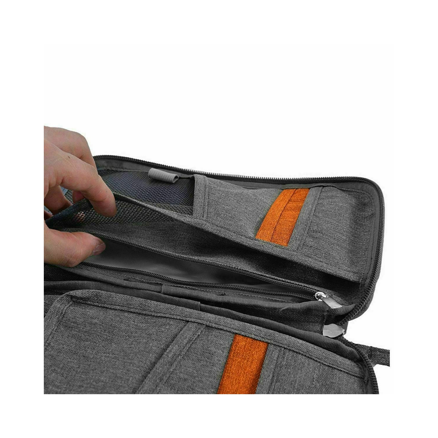 Pochette portefeuille de voyage porte-passeport porte-carte de crédit porte-documents porte-billets sac de rangement CA