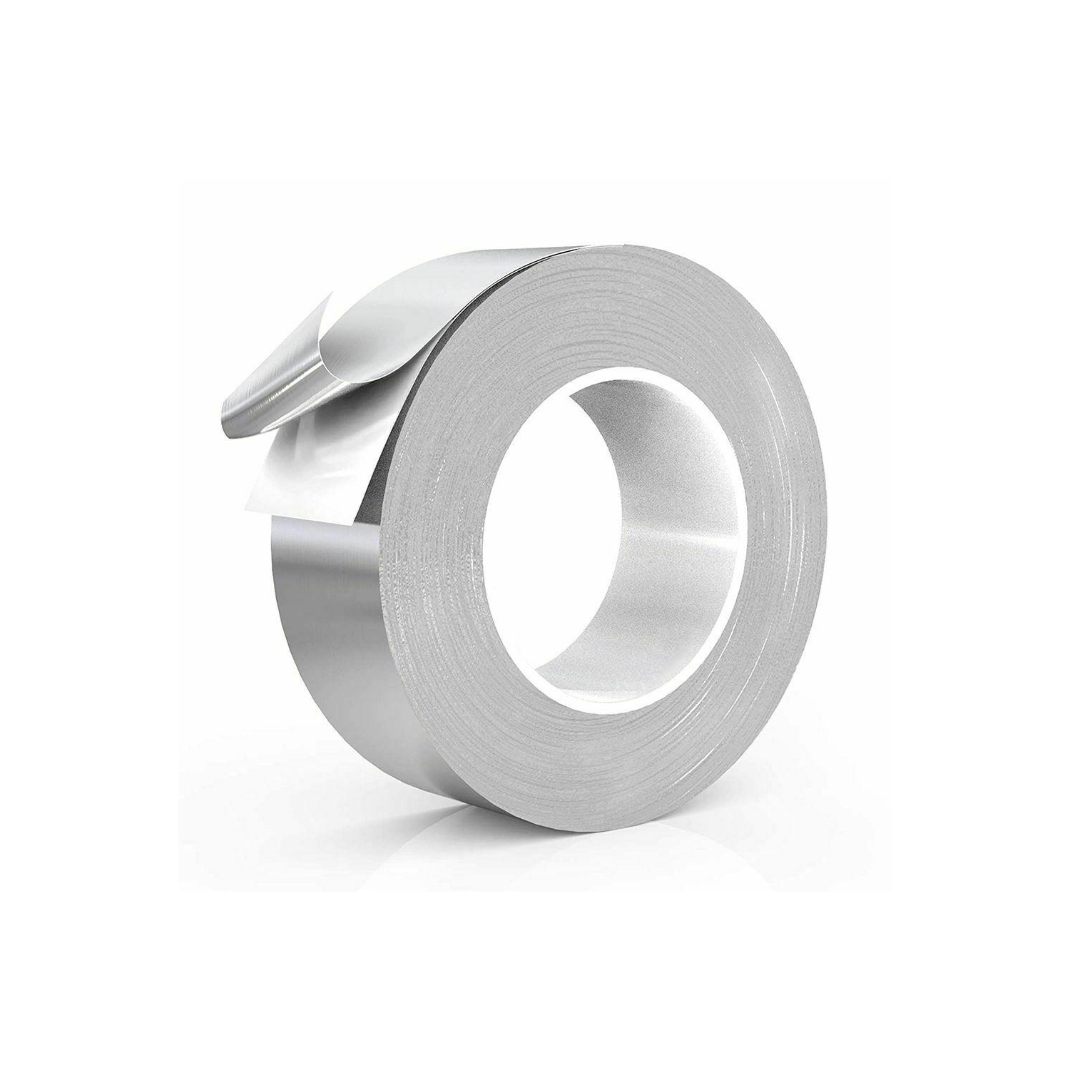 Waterproof Aluminium Foil Adhesive Tape Heat Shield Duct Sealing Silver Repair