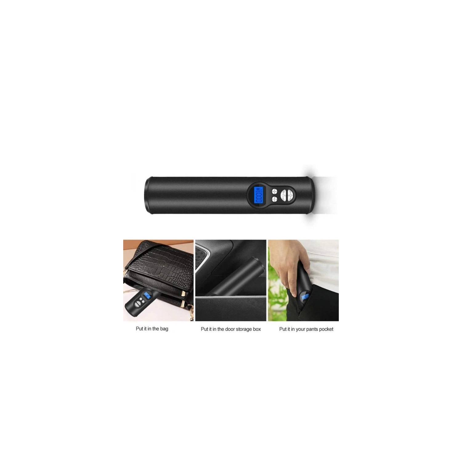 ISTAR Portable Cordless Automatic Air Compressor Pump, 12V 150PSI Digital Tire Inflator with LED Light LCD Display for Car, Bicycle Tires and Other