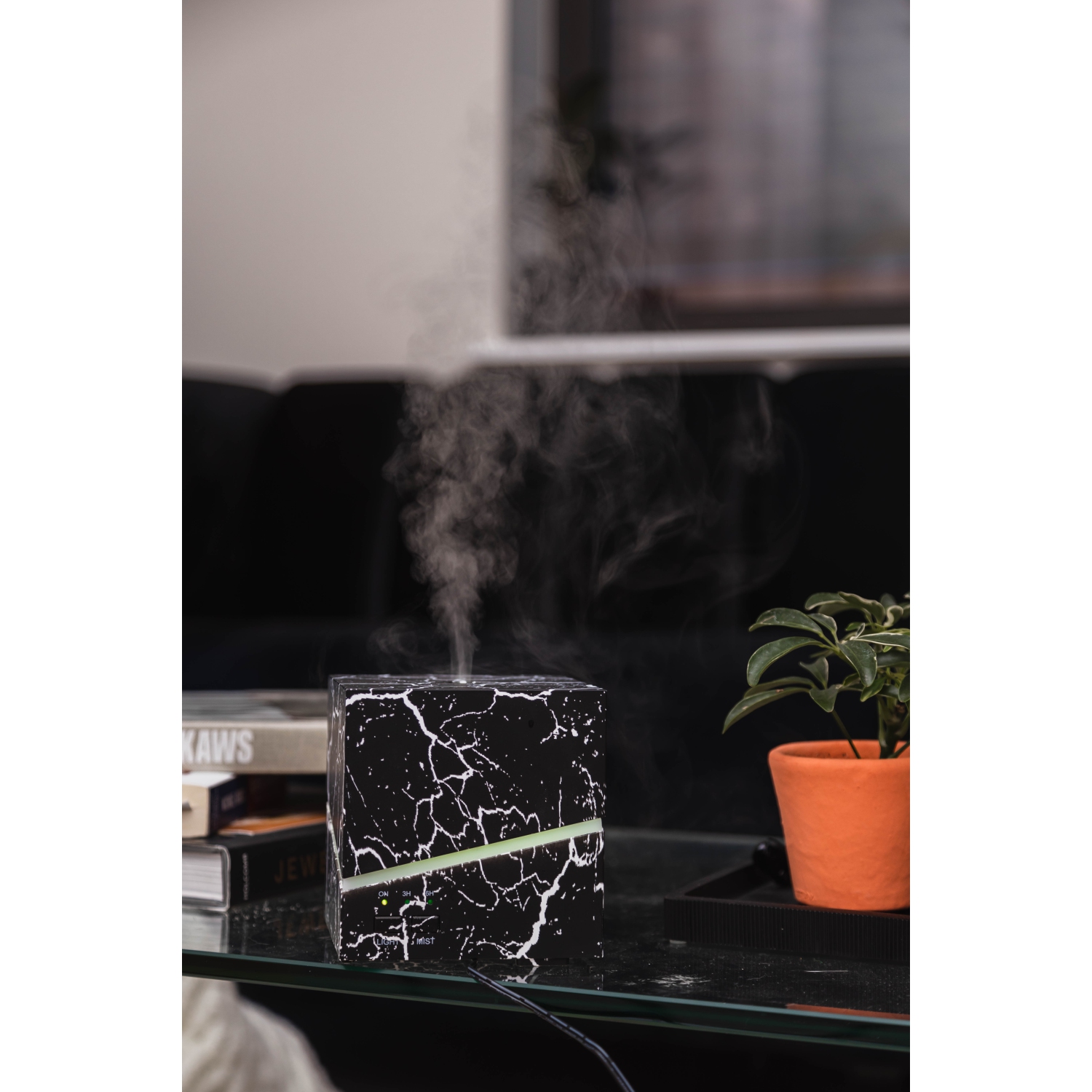 Vellum Wellness Marquina Aroma Diffuser des huiles essentielles dans la chambre, la cuisine, la salle de bain, les espaces de vie