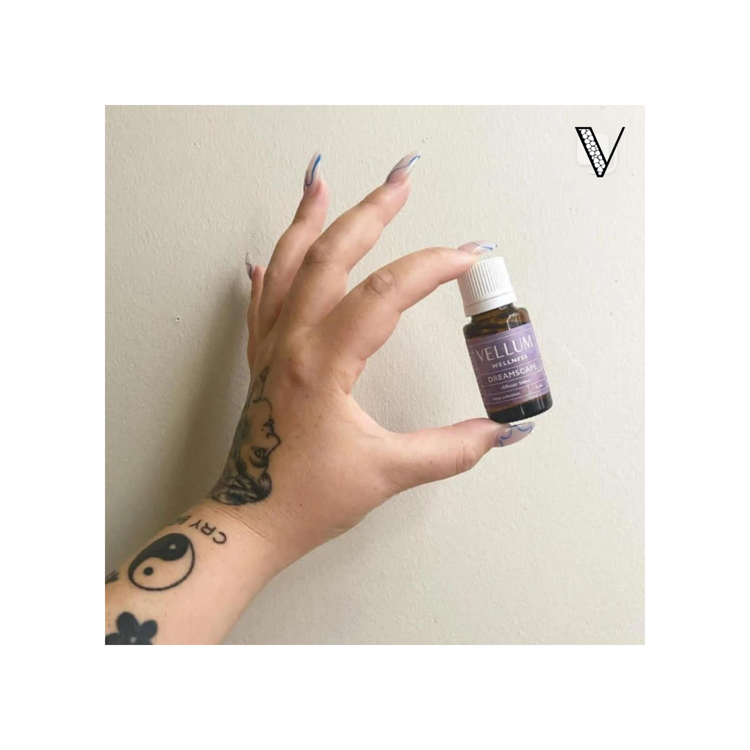 Vellum Wellness Dreamscape Sleep Essential Oil Blend 15 ml for use in Aroma Diffuser, Pillow Mist