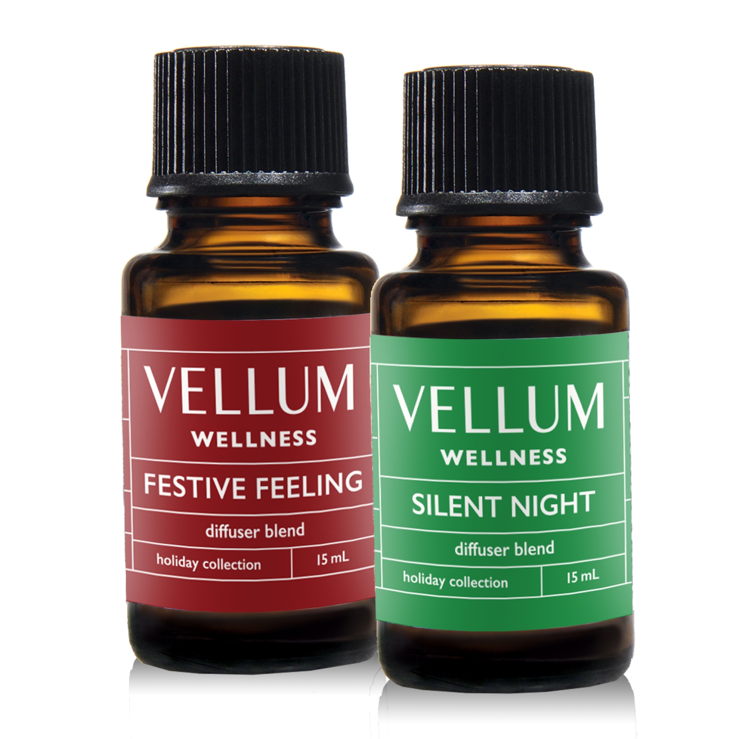 Duo de mélange des Fêtes Vellum Wellness pour diffuseur d'arôme