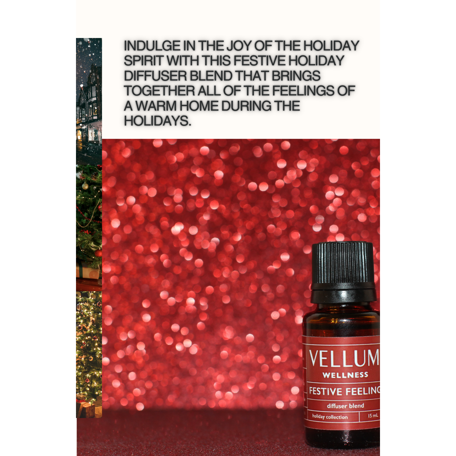 Duo de mélange des Fêtes Vellum Wellness pour diffuseur d'arôme