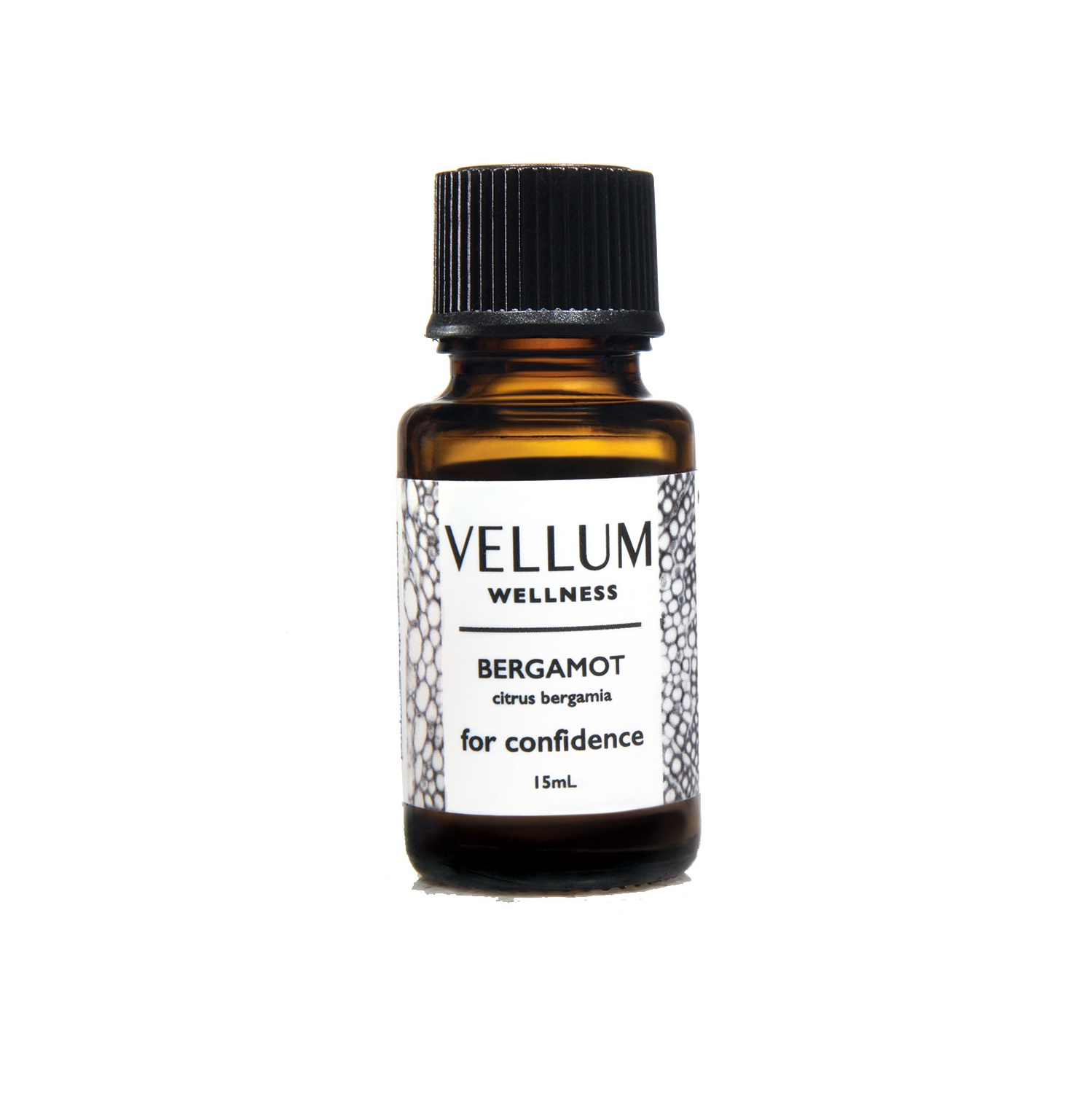 15&nbsp;ml d'huile essentielle de Bergamot Vellum Wellness pour une utilisation dans un diffuseur d'arôme ou dans des soins naturels pour la peau