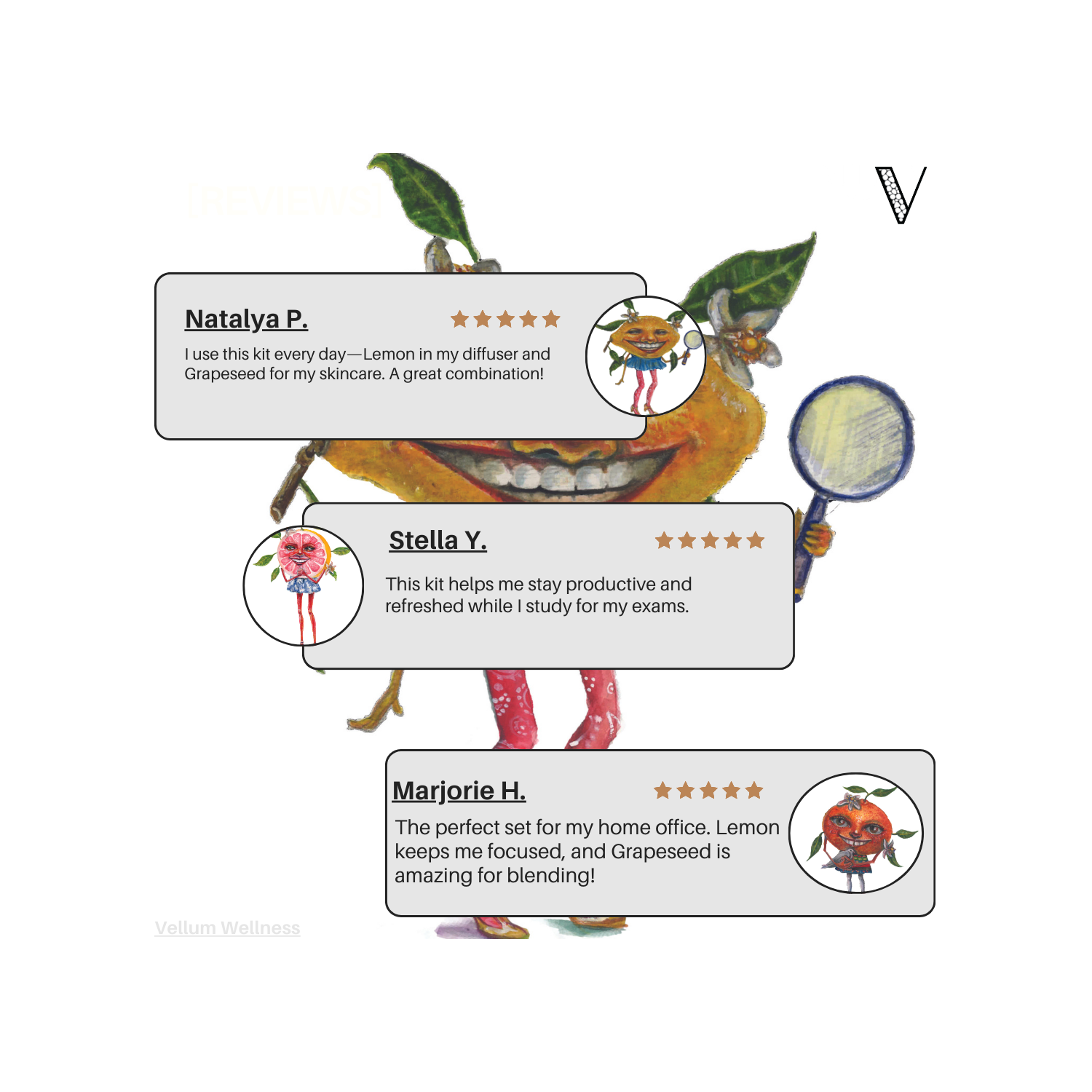 Trousse d'huile essentielle Vellum Wellness Super Focus Kit pour la concentration, la clarté et l'énergie. Elle estompe également les imperfections