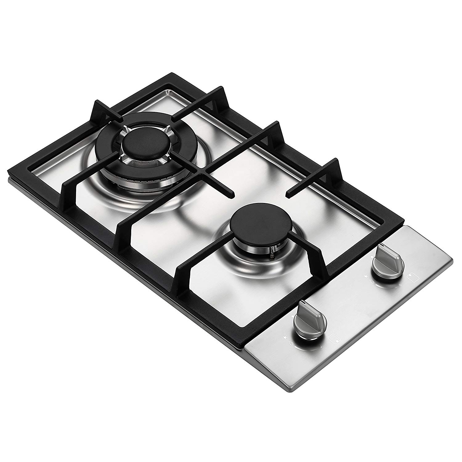 Ramblewood GC2-37P high efficiency 2 burner gas cooktop, ETL Safety Certified