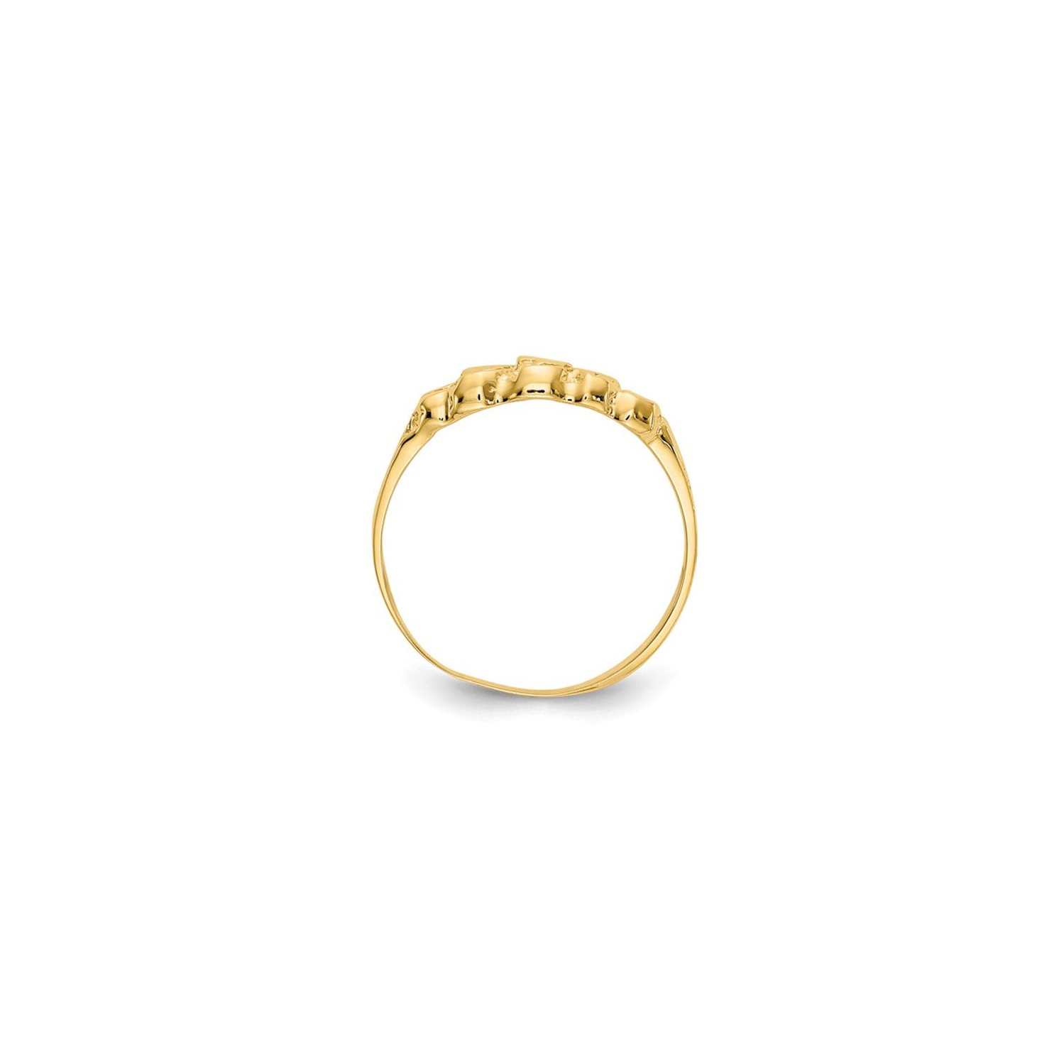 Ladies 14K Yellow Gold Nugget Ring