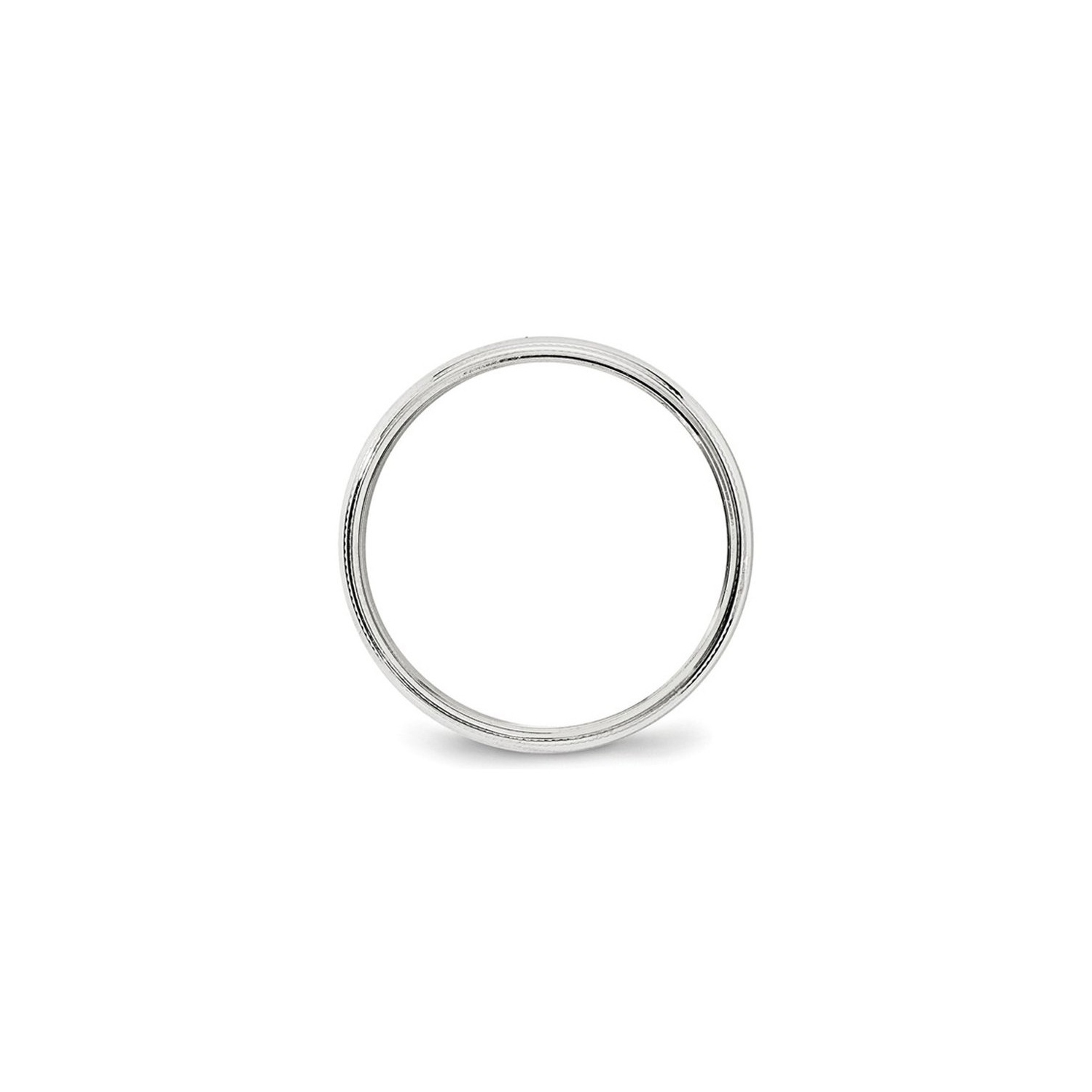 Alliance 4&nbsp;mm en or blanc 14K ct pour femmes ou hommes