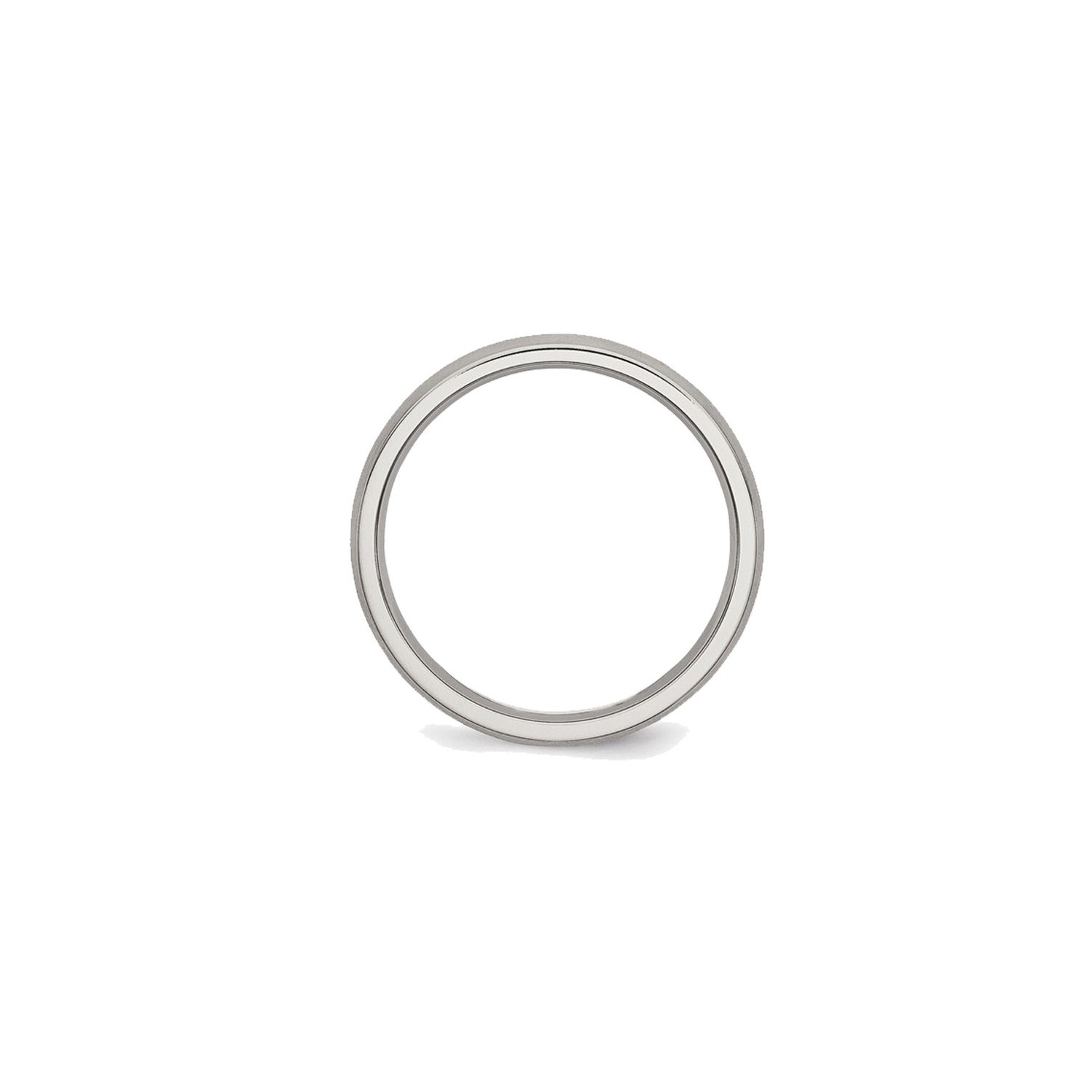 Mens 4mm Comfort Fit Titanium Wedding Band Ring