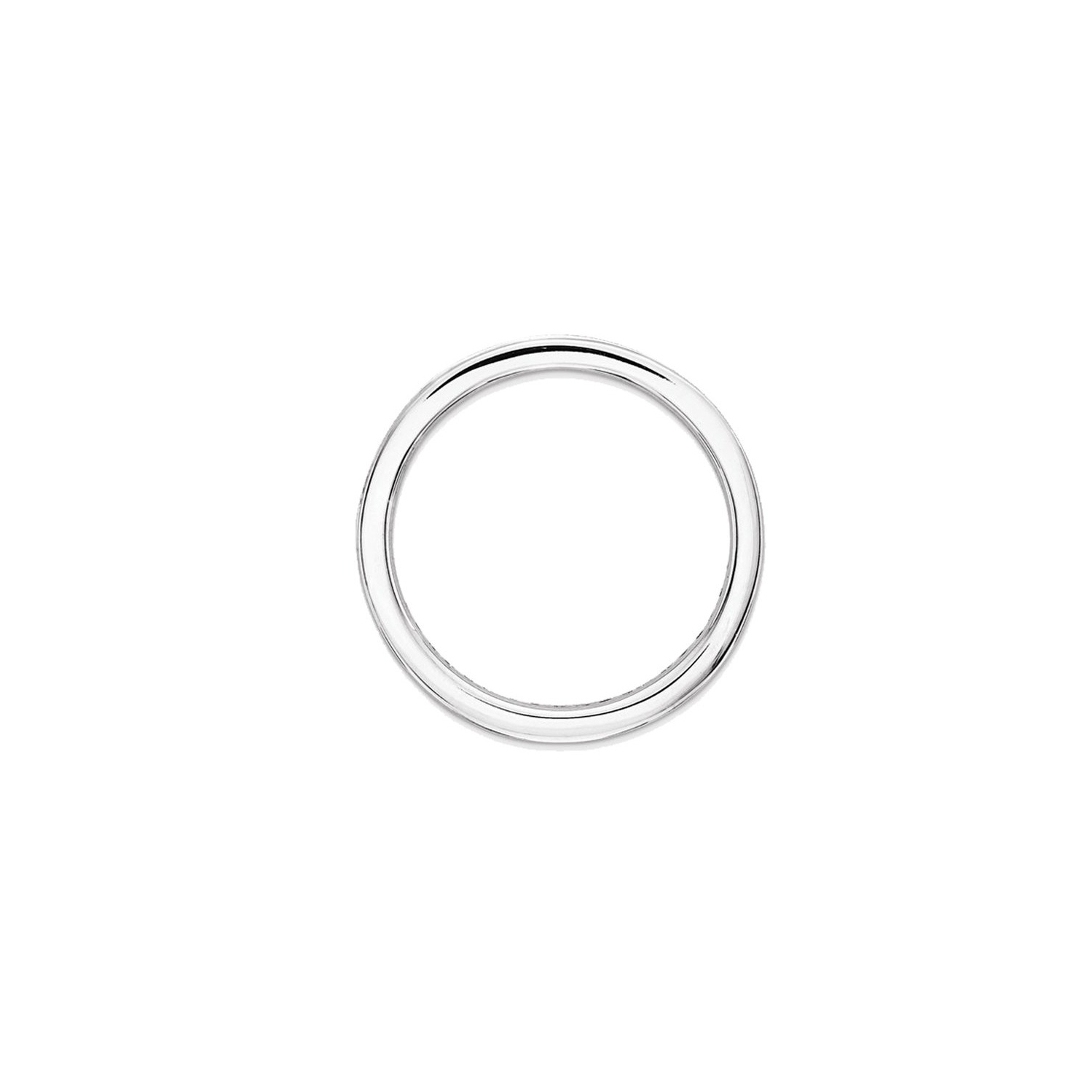 1/2 Carat Lab-Created Emerald Band Ring in Sterling Silver