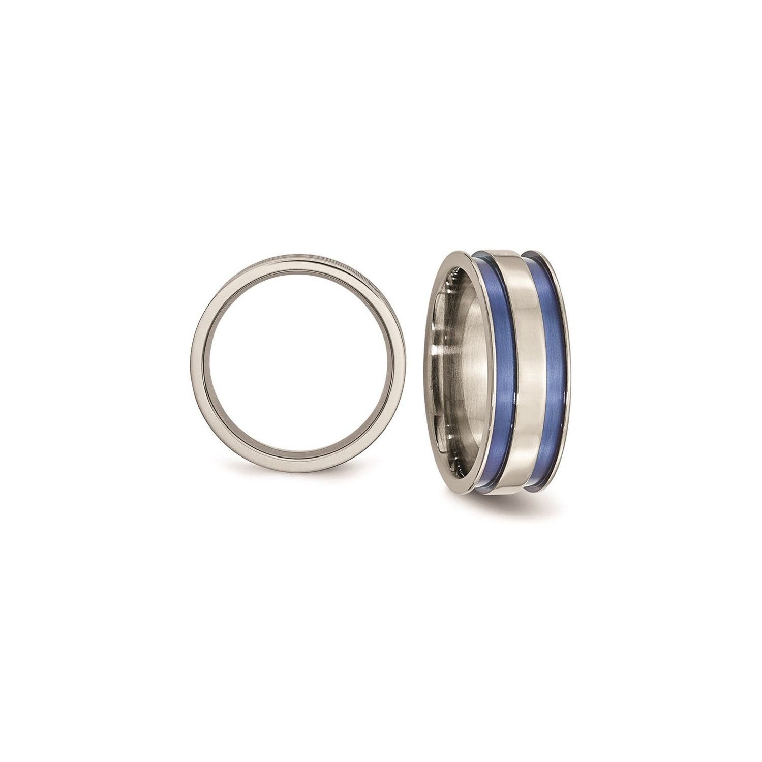 Jonc de 8,5 m à double Grove bleu Titanuim Adonisé