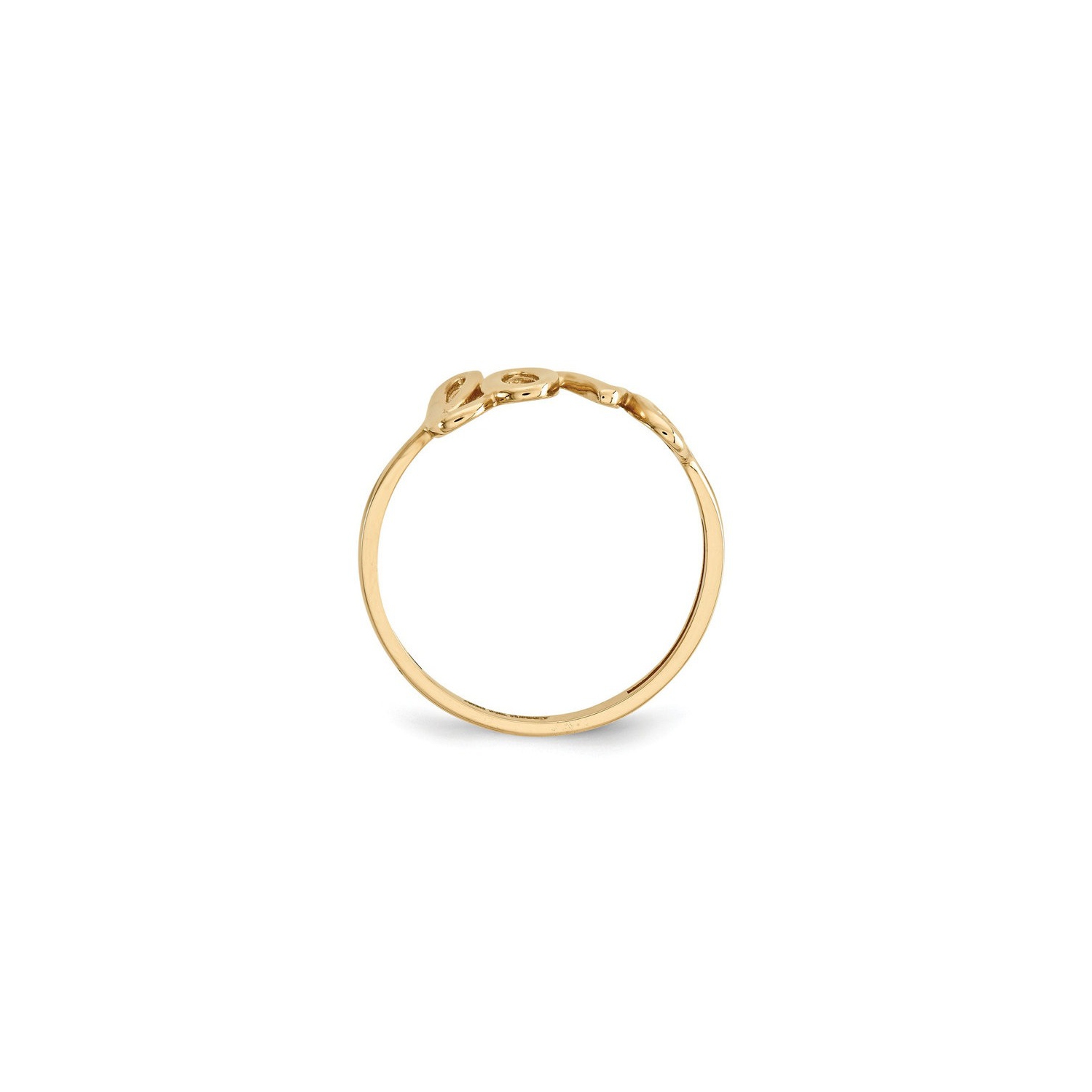Ladies 14K Yellow Gold Polished Love Ring