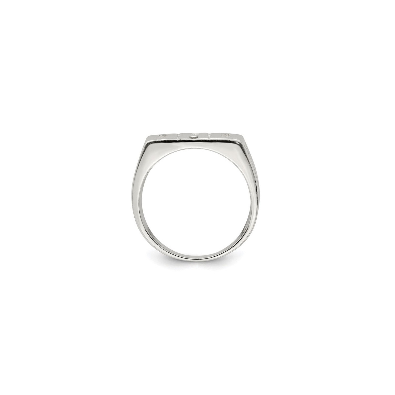 Bague PAPA en argent sterling poli pour hommes