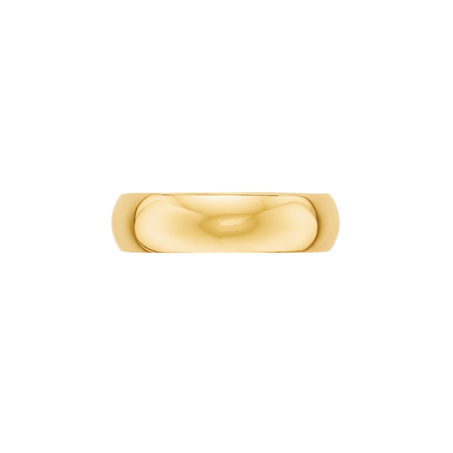 Mens or Ladies 14K Yellow Gold 6mm Wedding Band Ring