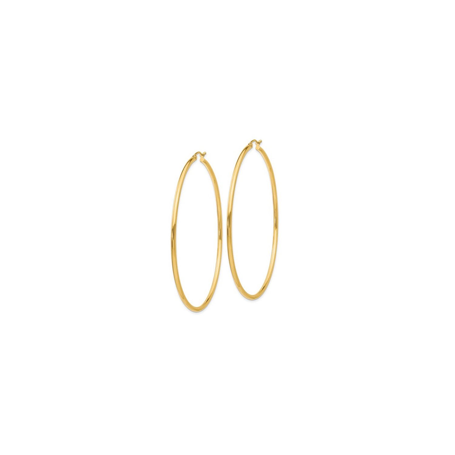 14K Yellow Gold Large Hoop Earrings