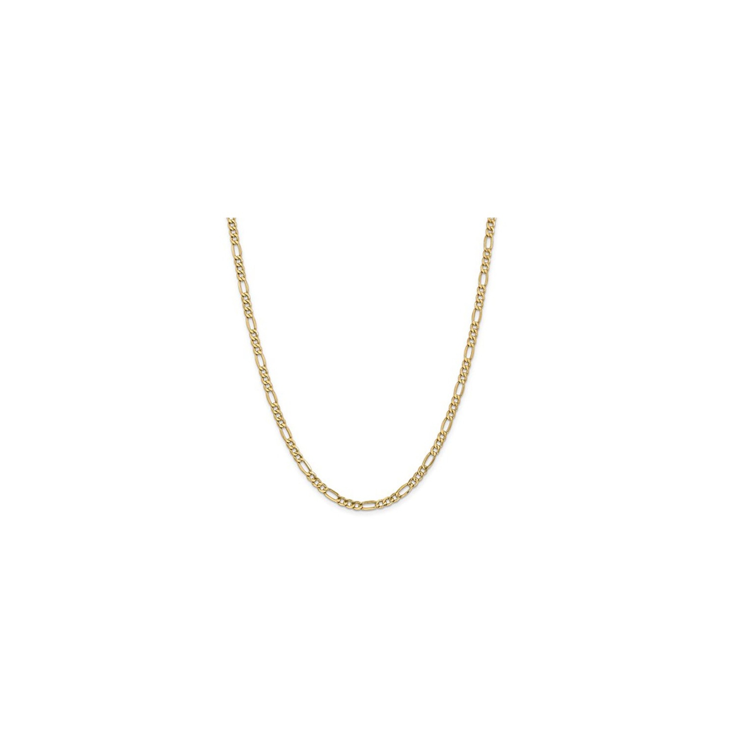 14K Yellow Gold Figaro Chain Necklace 24 Inches