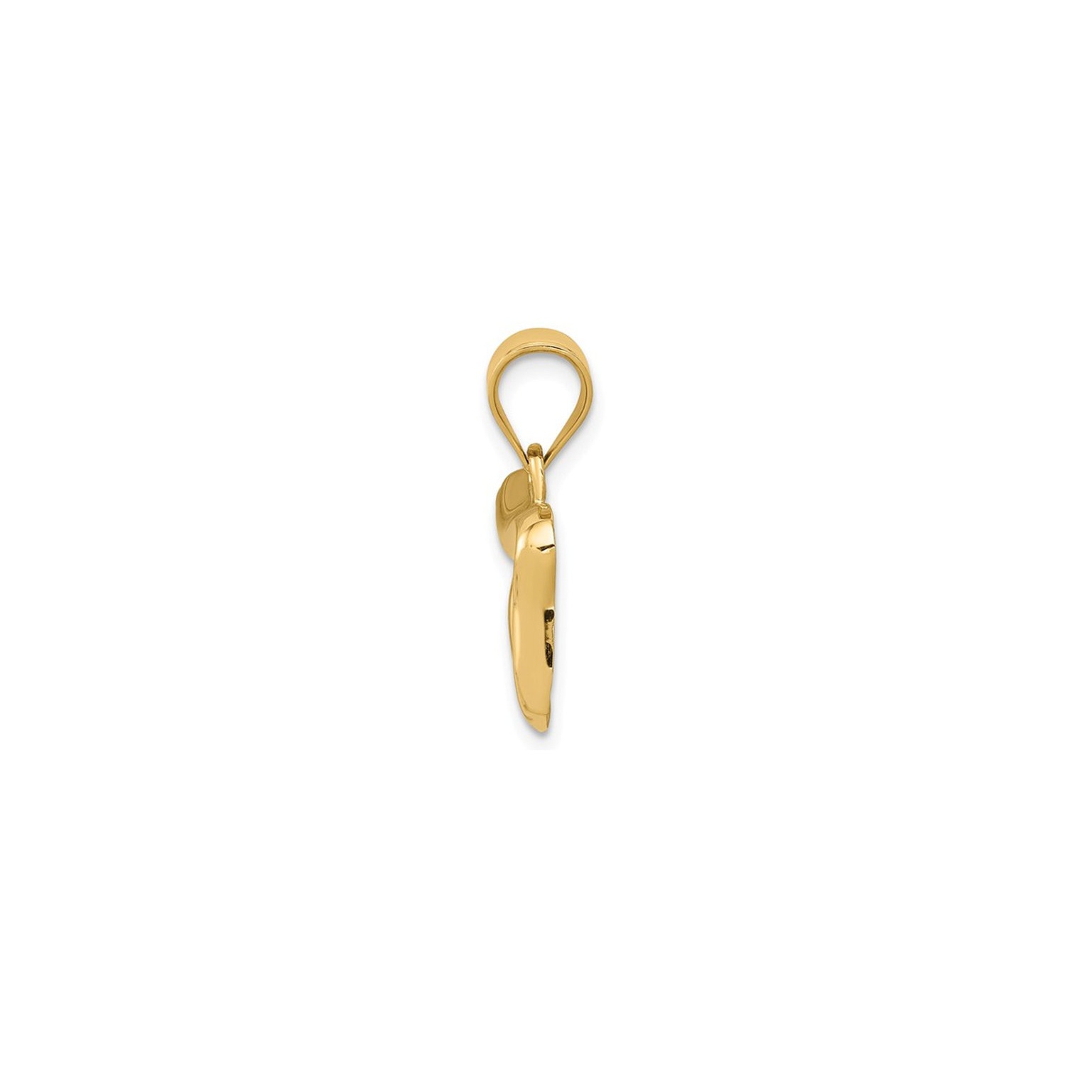 14K Yellow Gold Chai Charm Pendant Necklace with Chain
