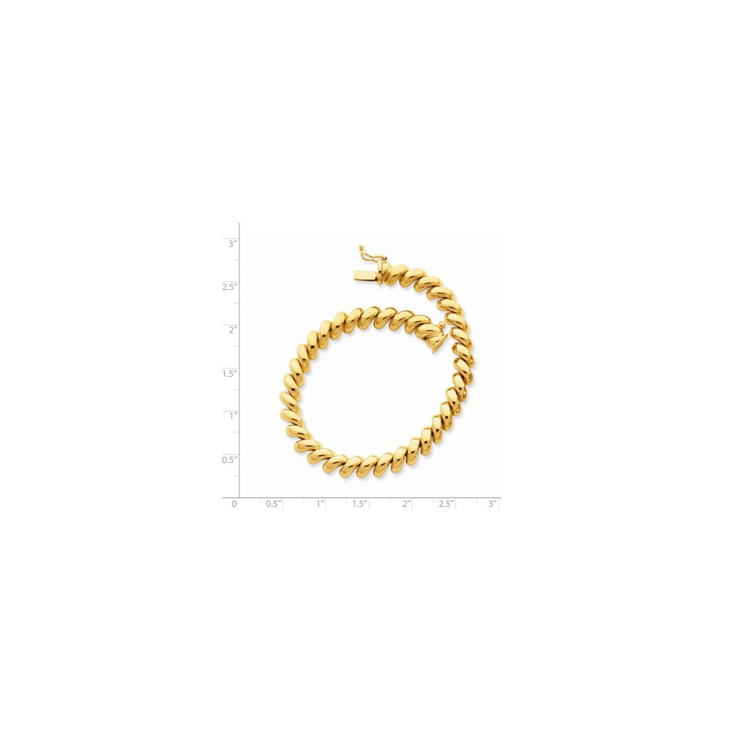 14K Yellow Gold Polished San Marco Bracelet