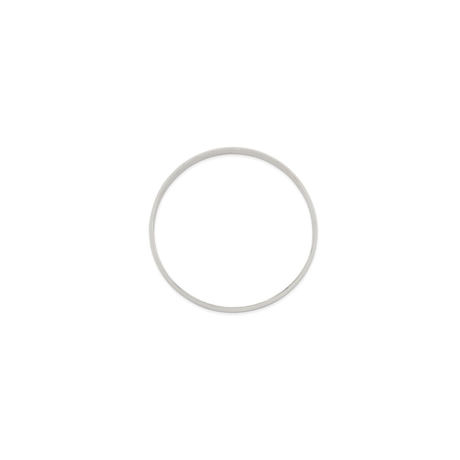 Bracelet jonc poli à enfiler en argent sterling