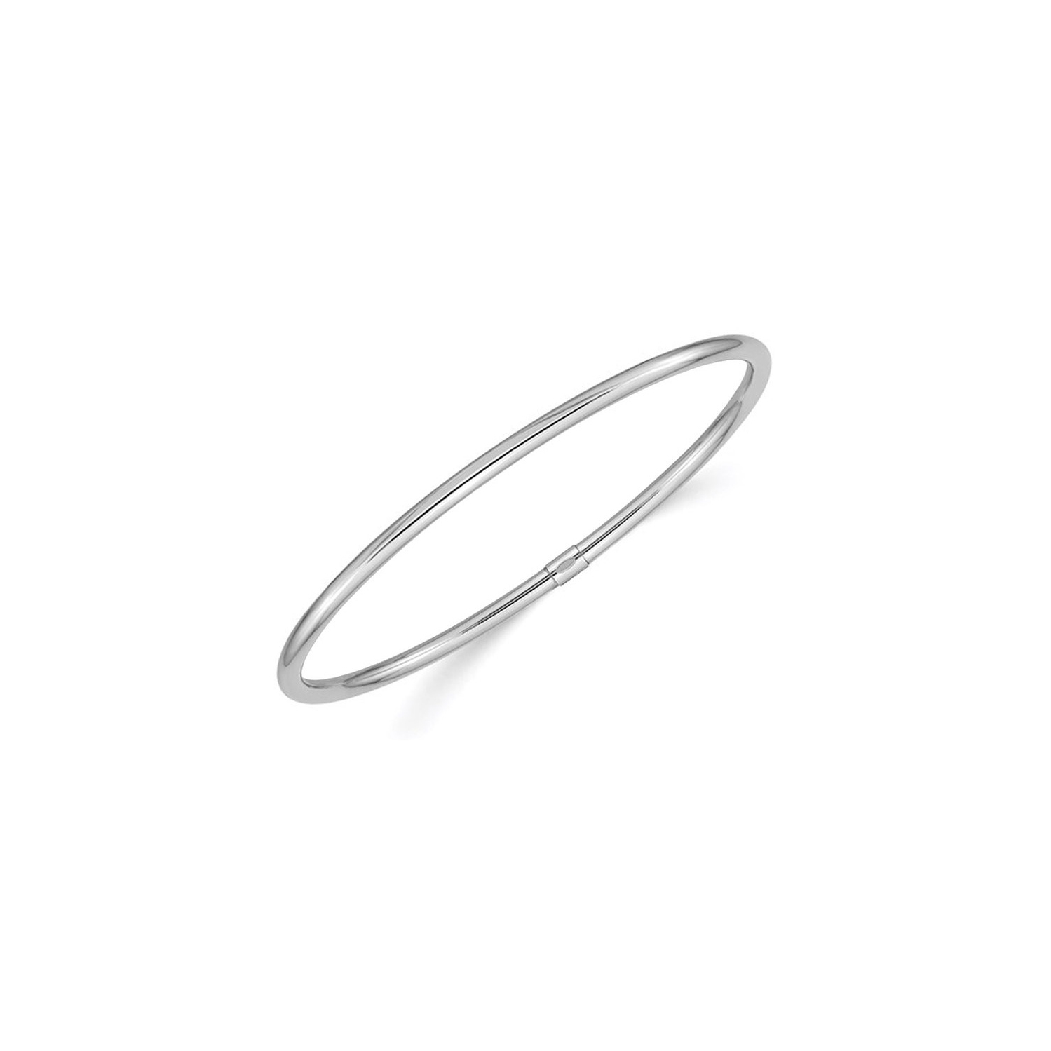 Slip polis sur bracelet en or blanc 14K