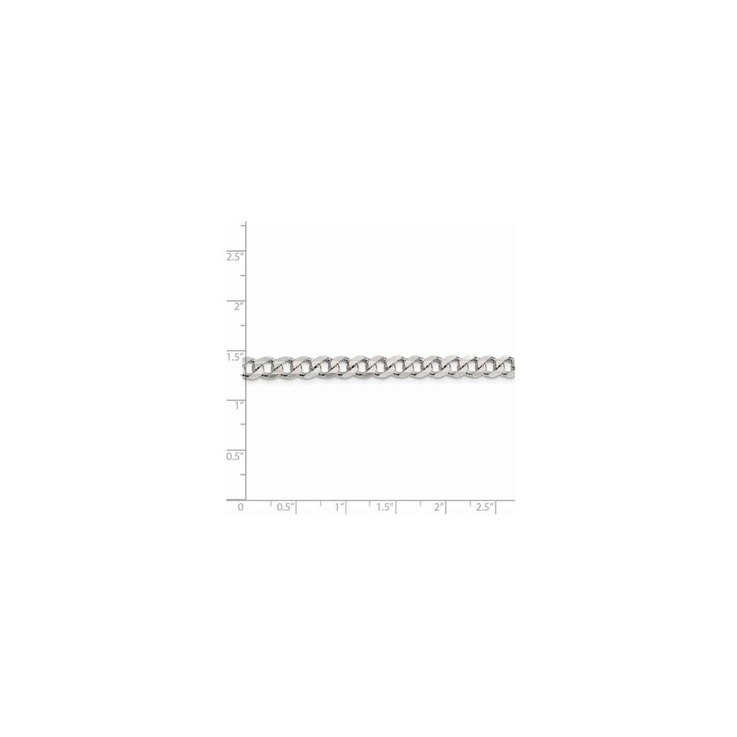 Bracelet à chaînette en argent sterling de 7 po