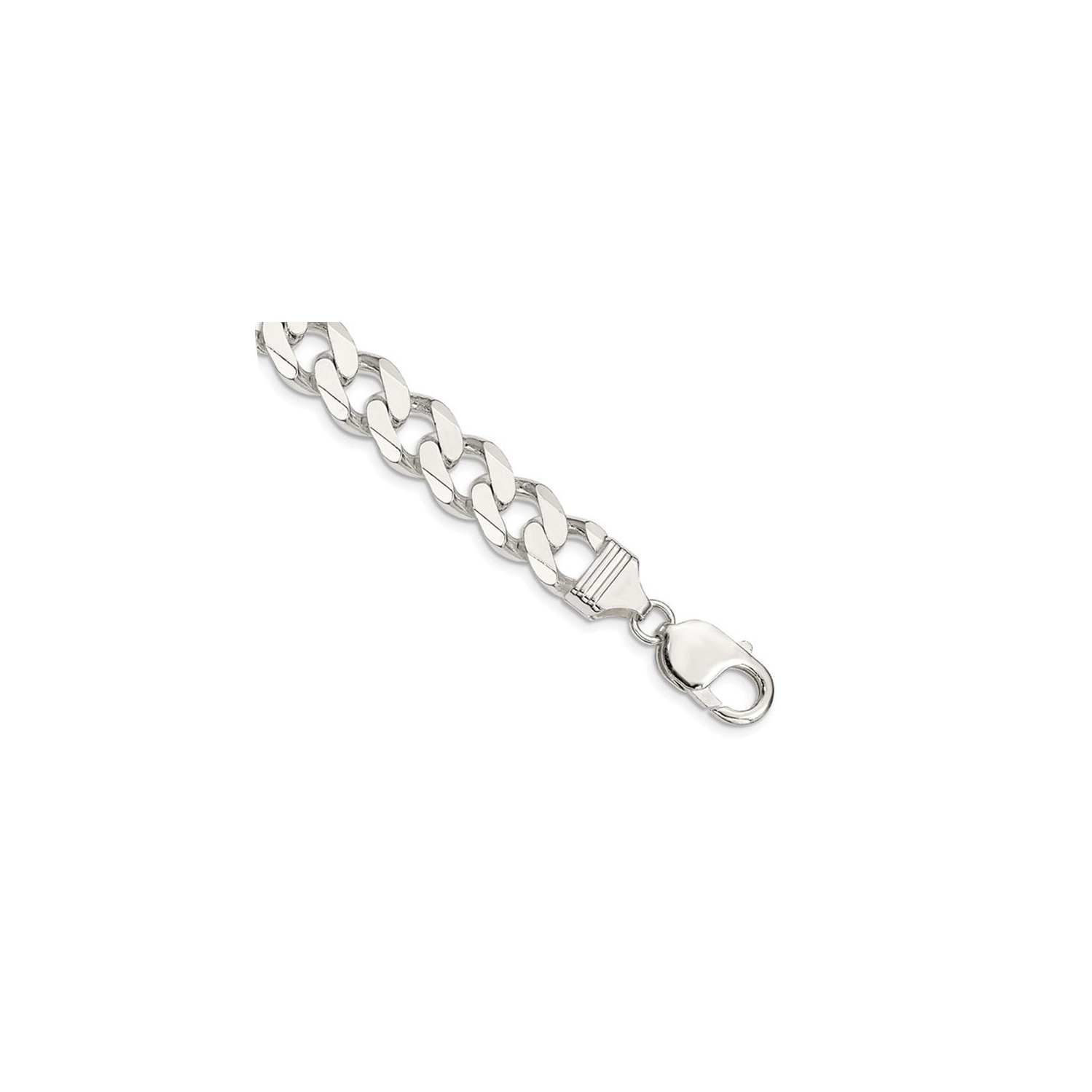 Bracelet gourmette pour homme en argent sterling, 8 po