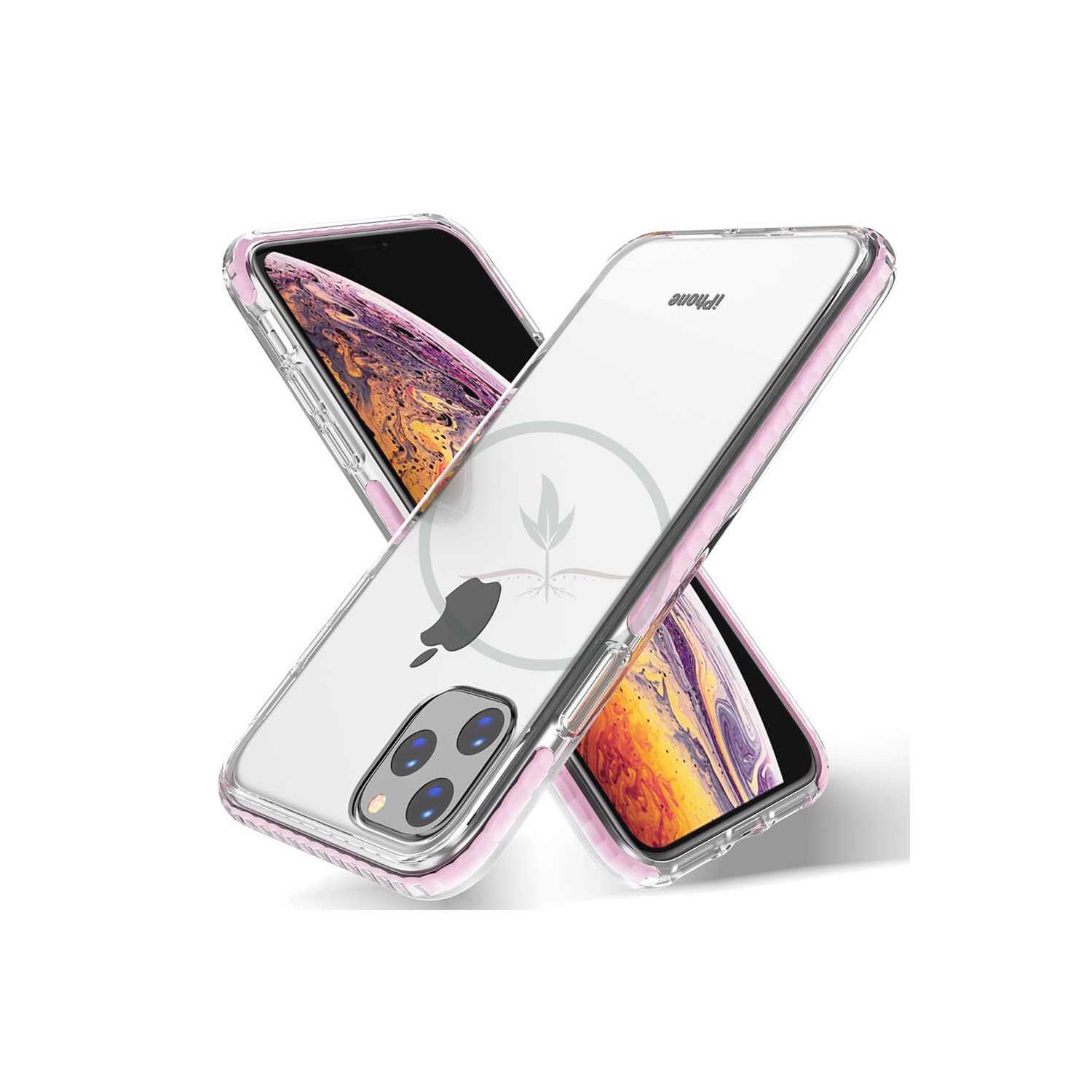 Juvenileway Protection Plus Series Designed with 3 Material Protection for Apple iPhone 11 Pro - Pink