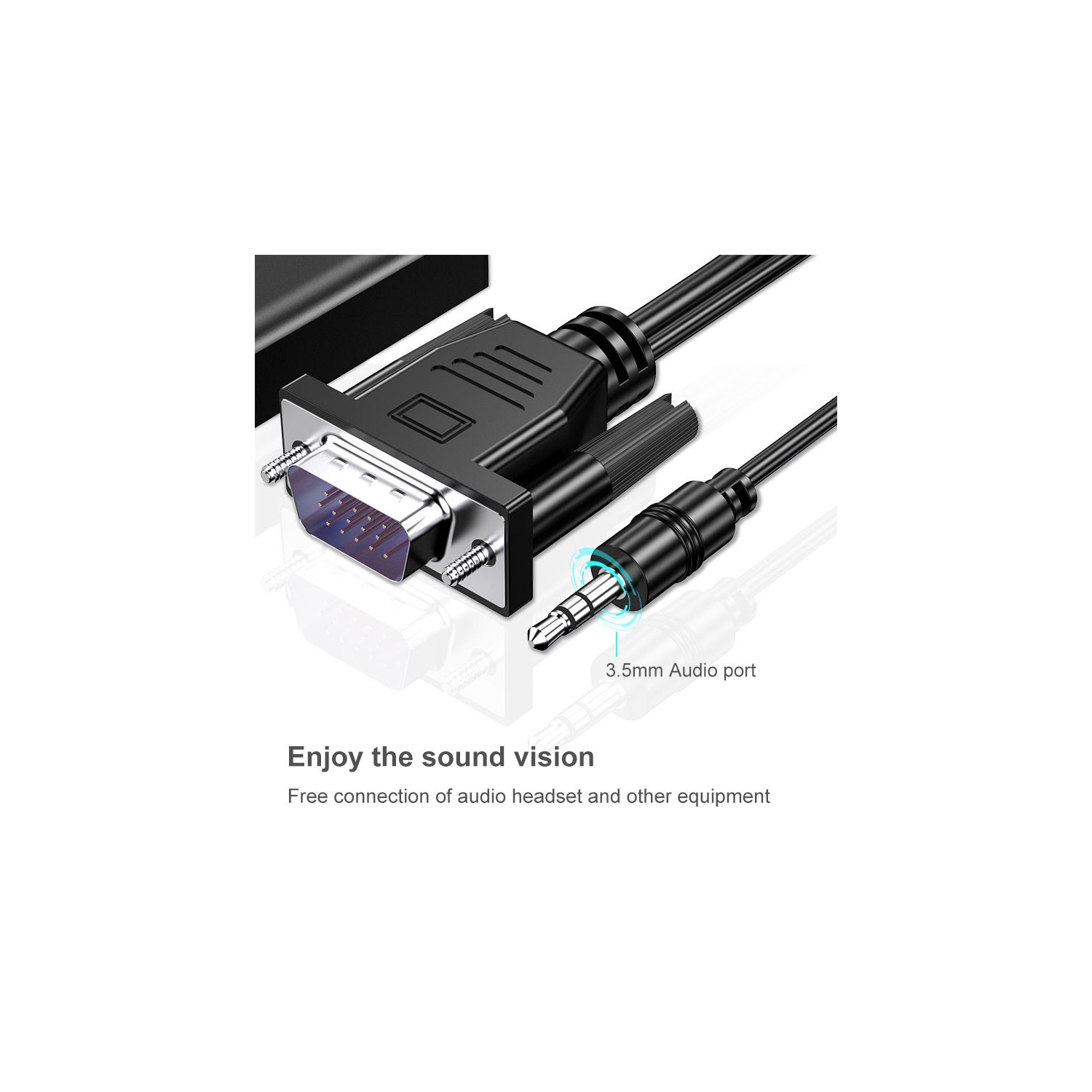ISTAR VGA To HDMI Converter 1080P HD Adapter With Audio Cable For HDTV PC Laptop TV