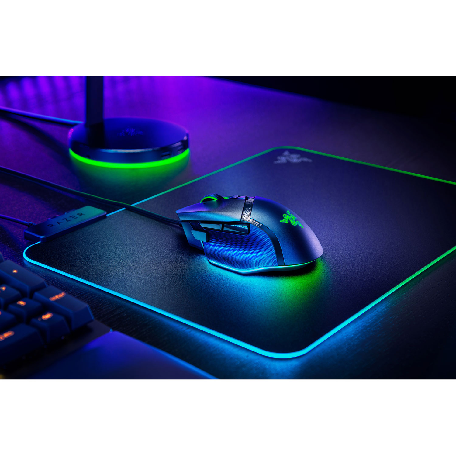 Souris de jeu optique de 26000 ppp Basilisk V3 de Razer - Noir
