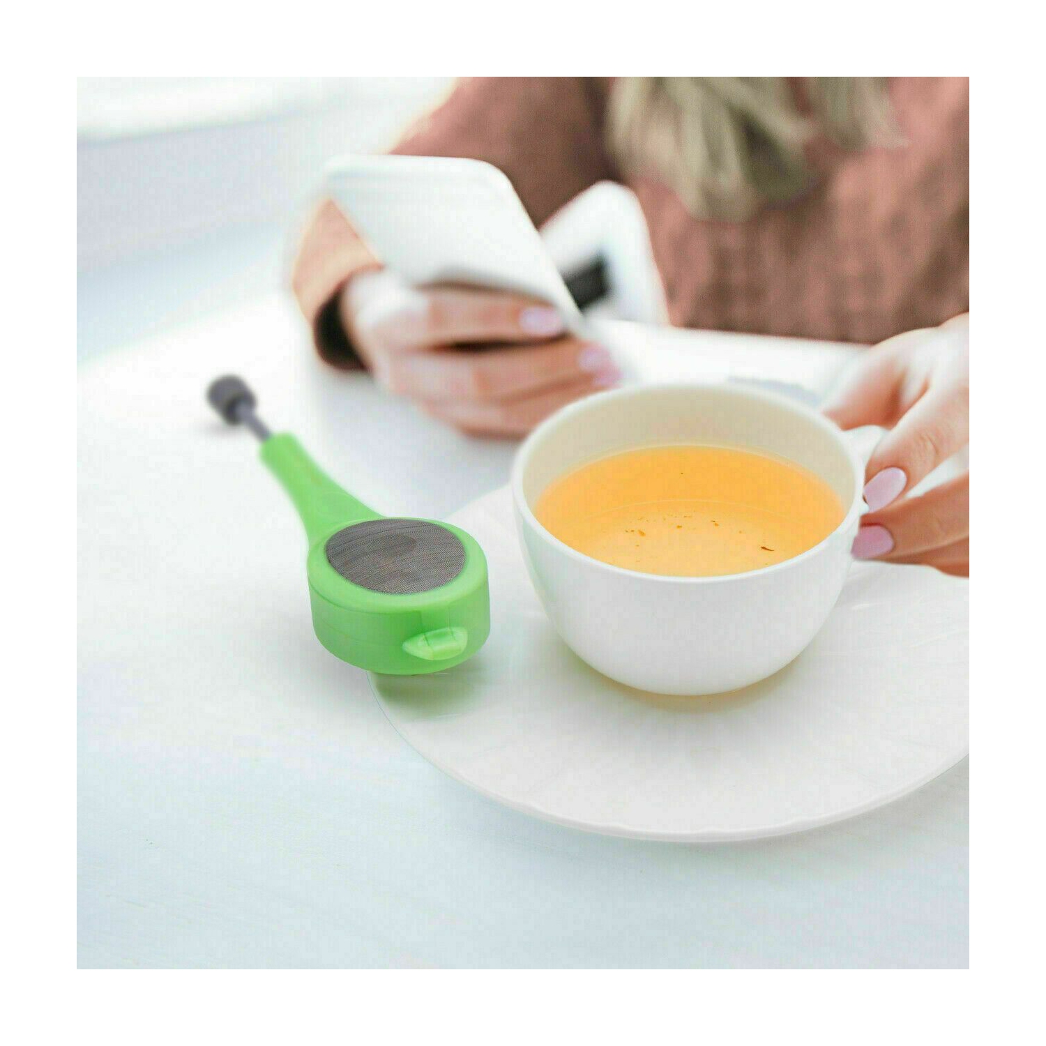 New Strainer Reusable Tea Bag Infuser Filter Diffuser Loose Tea Leaf Silicone CA