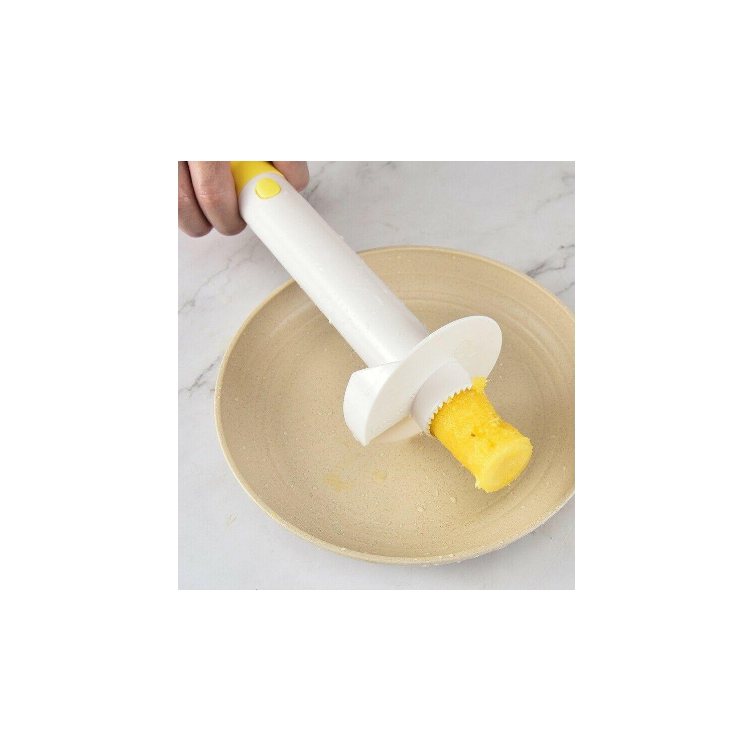 Éplucheur à coupe-ananas et outil à trancher avec lame tranchante pour coupe-ananas en dés