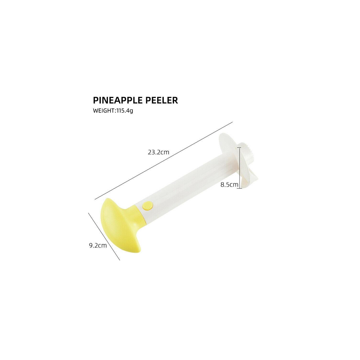 Éplucheur à coupe-ananas et outil à trancher avec lame tranchante pour coupe-ananas en dés