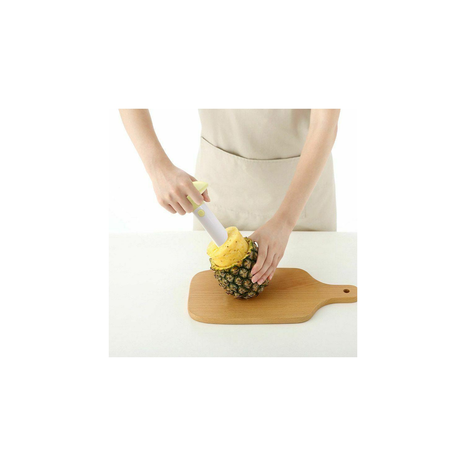 Éplucheur à coupe-ananas et outil à trancher avec lame tranchante pour coupe-ananas en dés