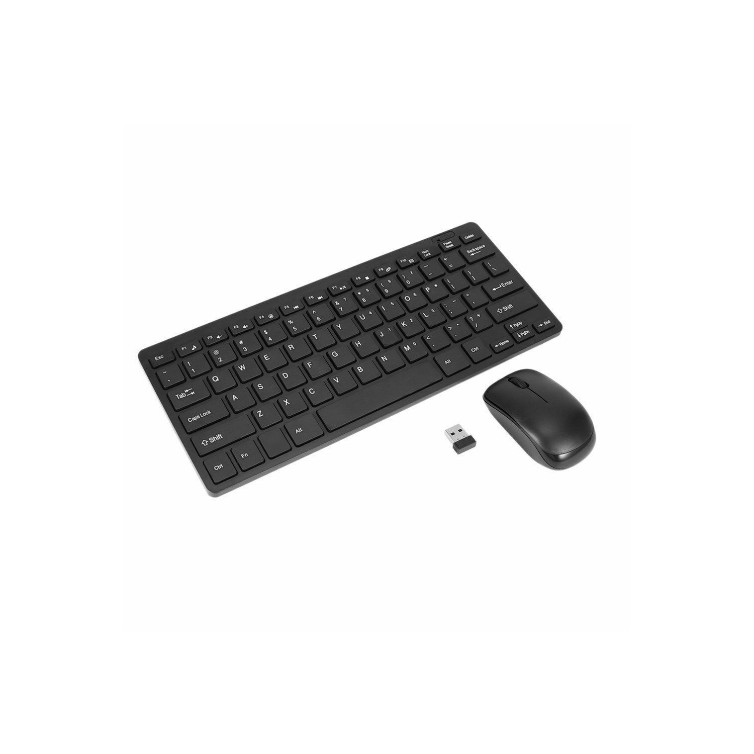 Keyboard&Mouse Combo Wireless 2.4Ghz Optical Mouse USB Receiver For Pc Laptop