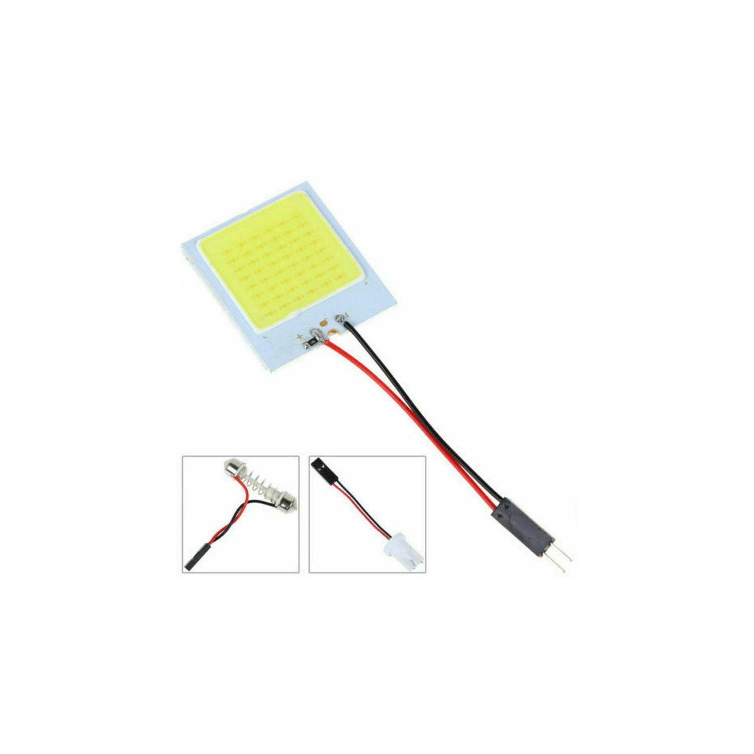 20PCS panneau blanc 48 DEL SMD panneau intérieur lumière dôme éclairage intérieur de voiture éclairage de plaque