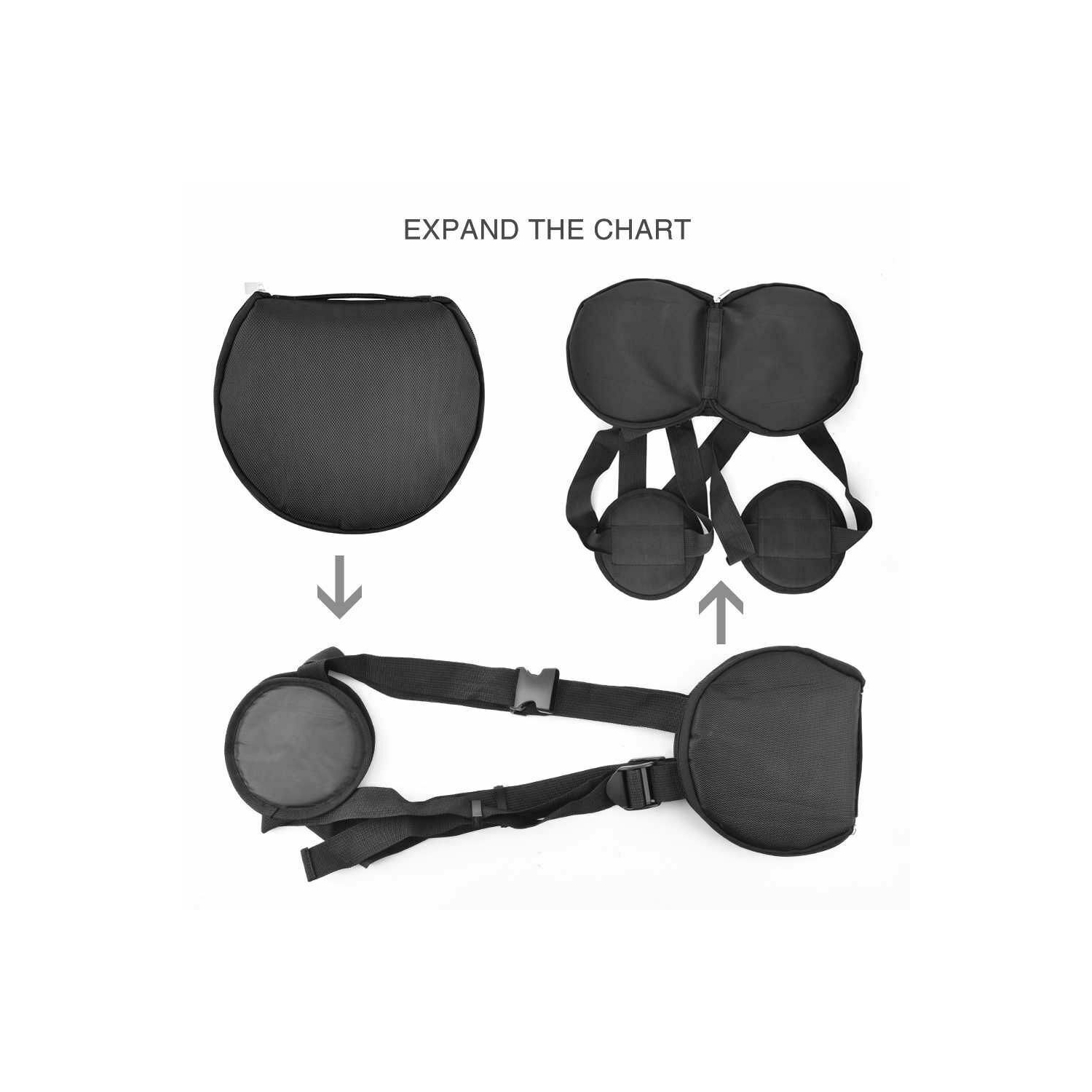 Portable Posture Corrector Back Support Belt Pad Better Sitting Pain Relief balt