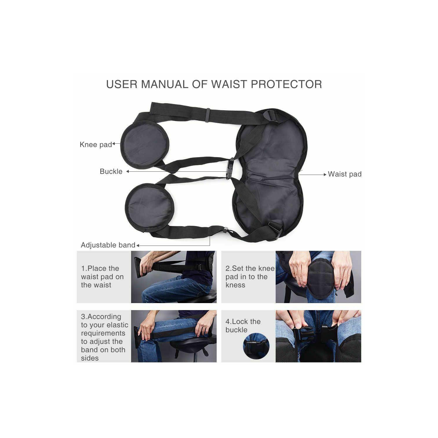 Portable Posture Corrector Back Support Belt Pad Better Sitting Pain Relief balt