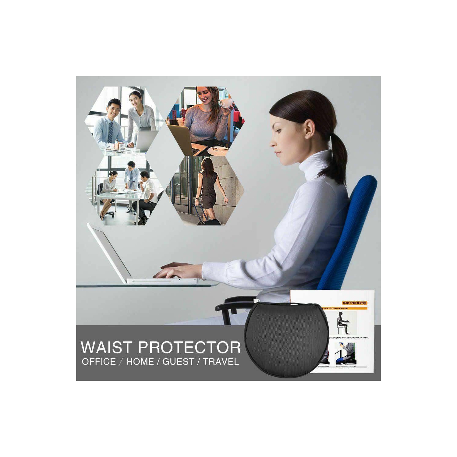 Portable Posture Corrector Back Support Belt Pad Better Sitting Pain Relief balt