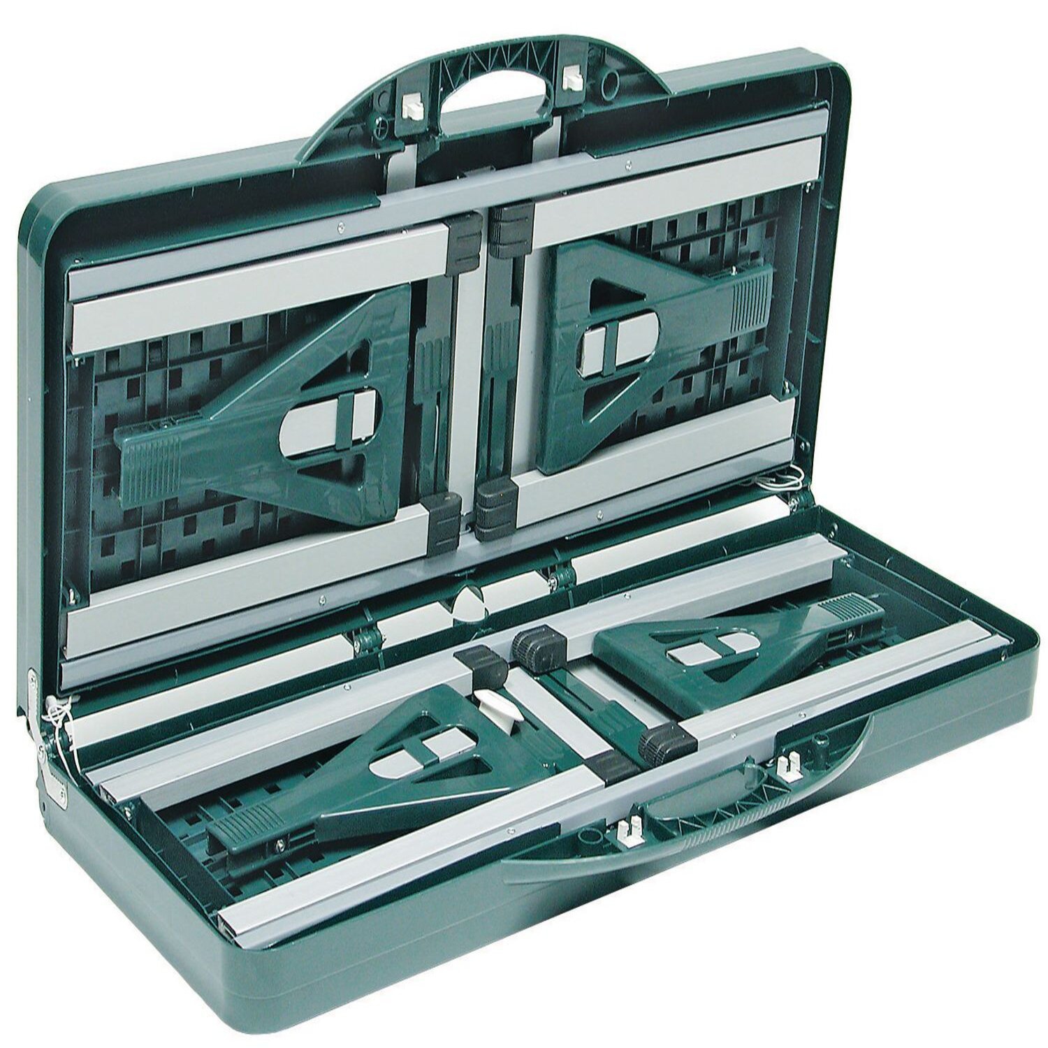 Table de pique-nique de camping portative pliable pour enfants avec chaises et trou pour parasol, table de pique-nique pliable VERTE