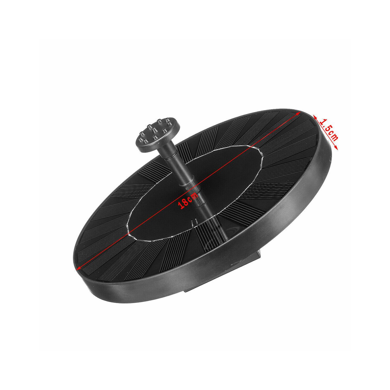 Bird Bath Solar Fountain Powered Water Pump Floating Outdoor Pond Garden Pool