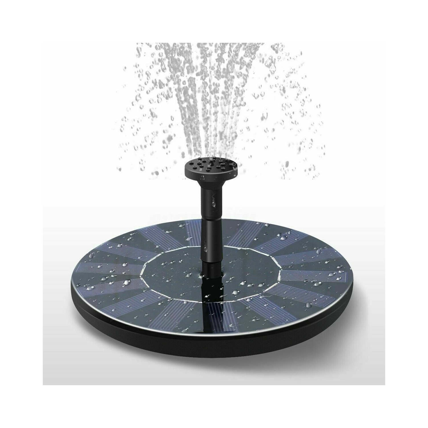 Bird Bath Solar Fountain Powered Water Pump Floating Outdoor Pond Garden Pool