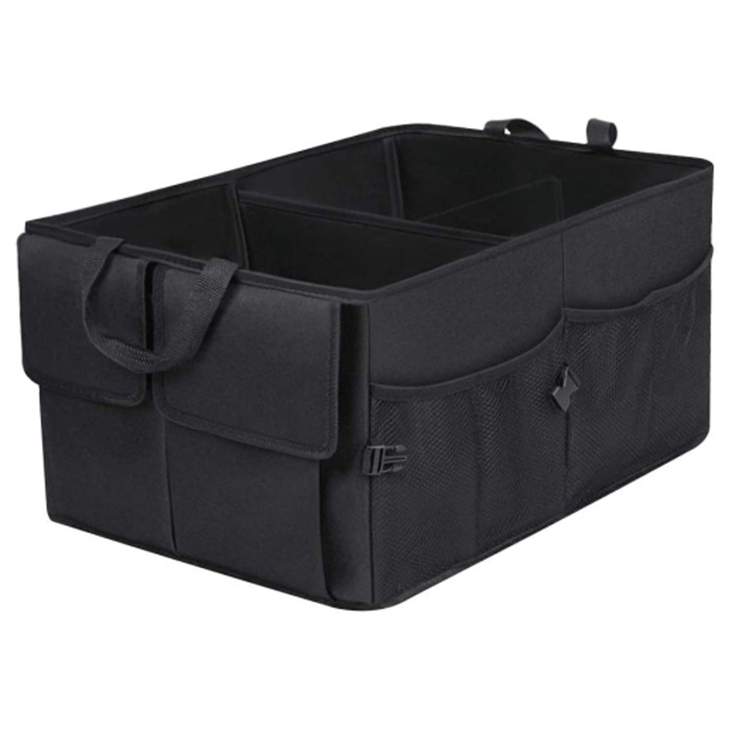 ISTAR Car Trunk Organizer, Car Storage Organizer, Collapsible Multi-Compartment Car Organizer, SUV Trunk Organizer, Non-Slip Bottom, Adjustable