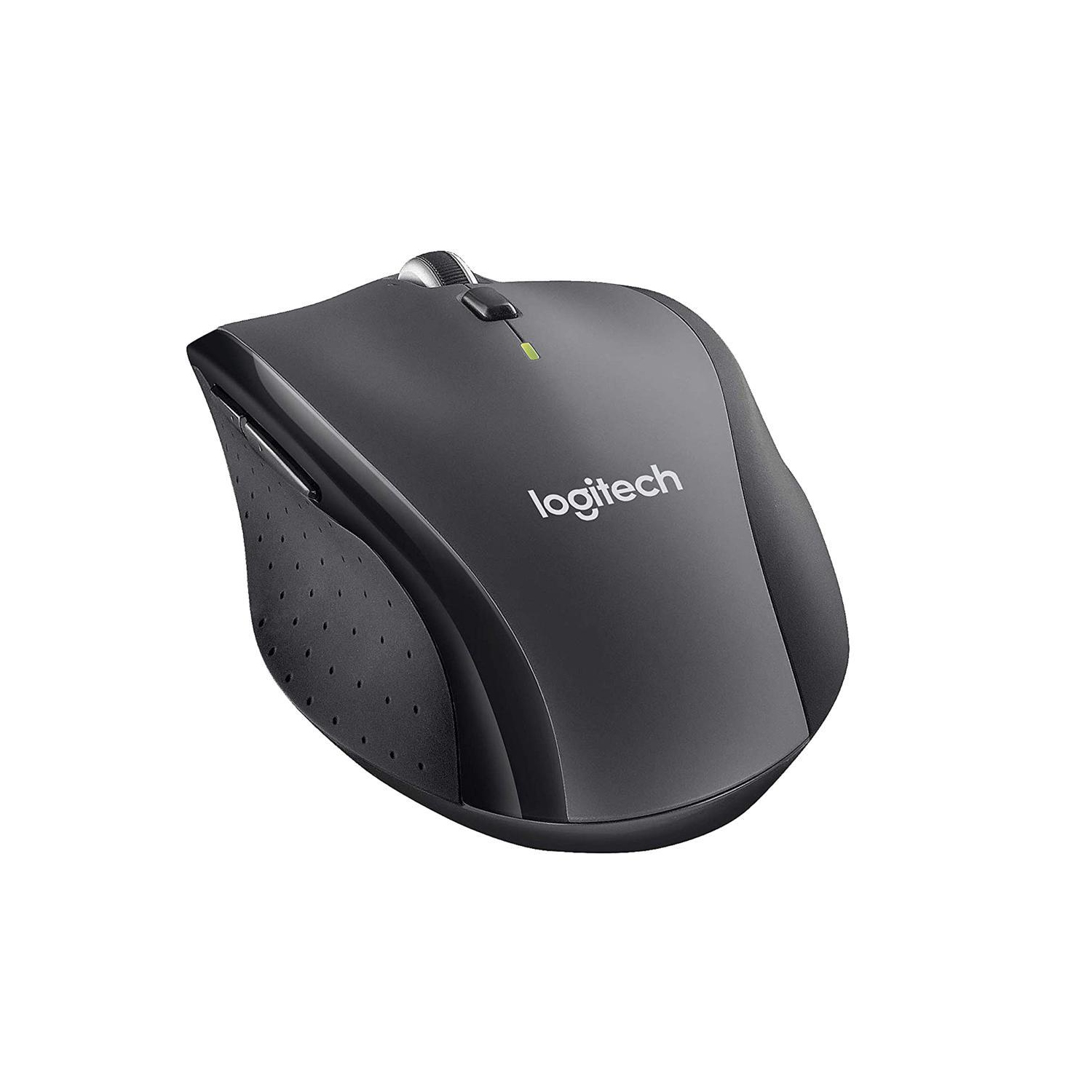 MOUSE Logitech M705 910-001935 Black 7 Buttons Tilt Wheel USB RF Wireless Optical 1000 dpi Marathon Mouse