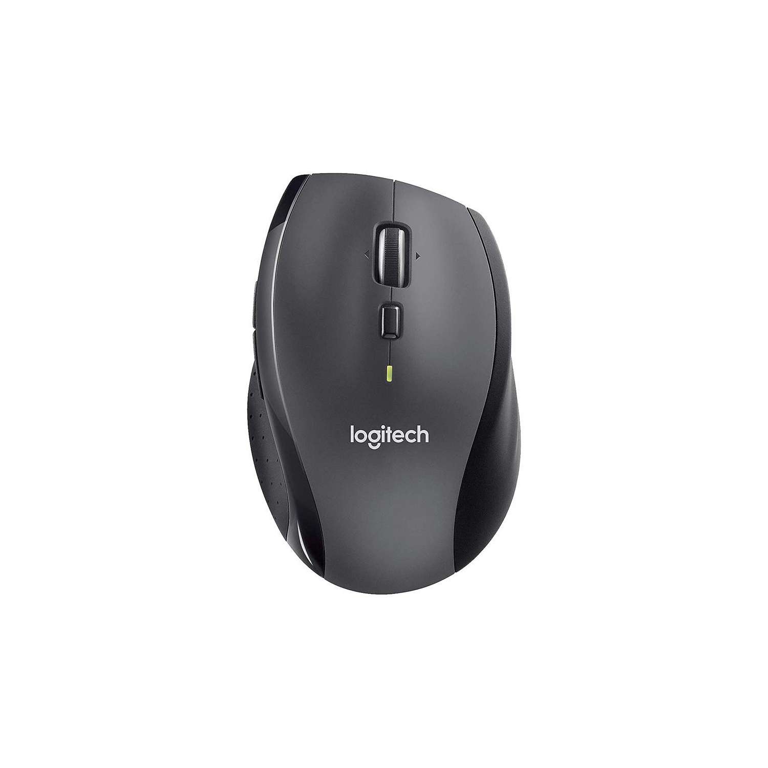 MOUSE Logitech M705 910-001935 Black 7 Buttons Tilt Wheel USB RF Wireless Optical 1000 dpi Marathon Mouse