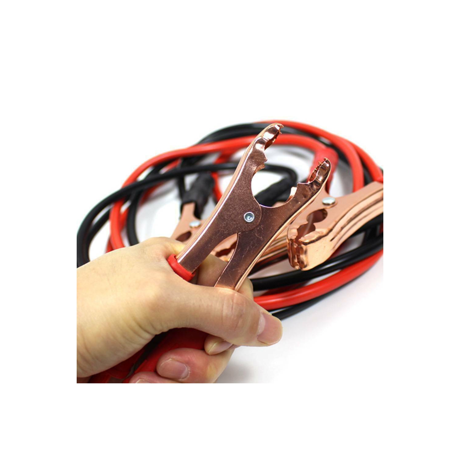 ISTAR 4 Gauge 500 Amp Heavy Duty Power Booster Starter Commercial Grade Jumper Cables for Emergency Use Auto Battery Industrial Jumping, Non Tangle