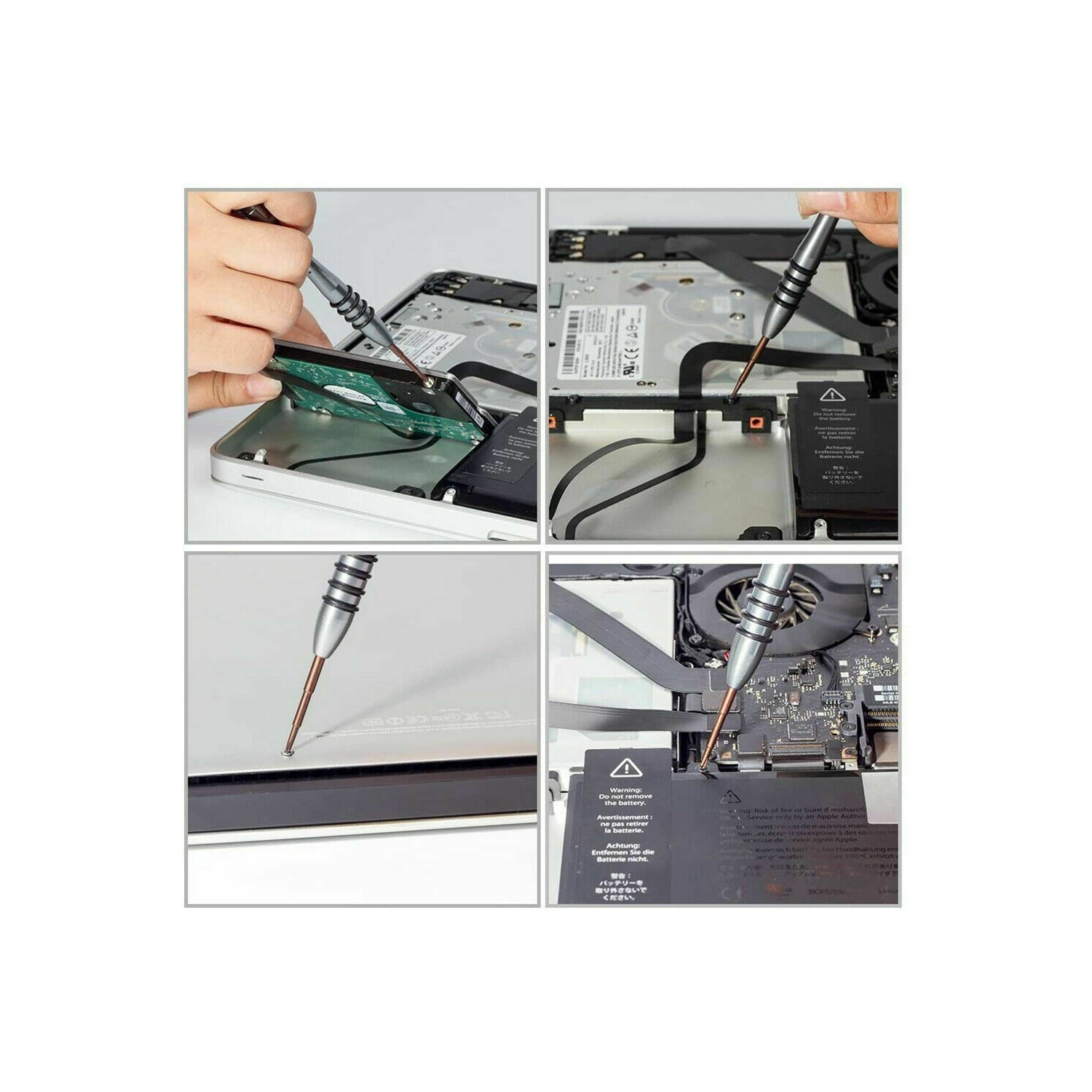 ISTAR 1.2mm/P5/TS4/PL4 Precision Pentalobe Screwdriver High Alloy Steel Head, Magnetic Tip, Rotating Cap, 5 point Star Screwdriver Repair Tool for