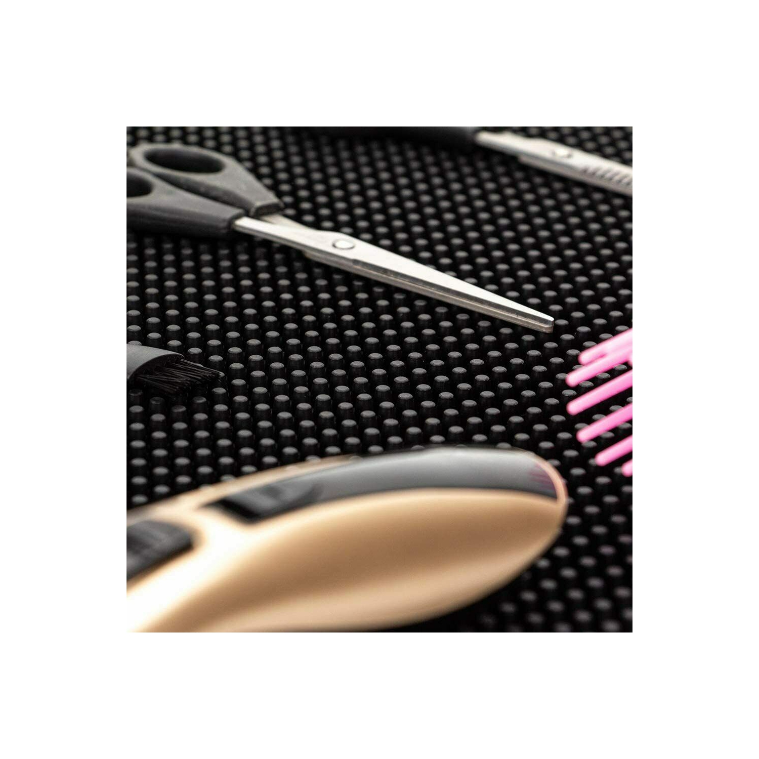 ISTAR Bar Mat for Cocktail and Coffee Bar 18" x 12" Rubber Bar Service Spill Mat for Cocktail Bartender Set of 2 Coffee Bar or Countertop Mats Glass