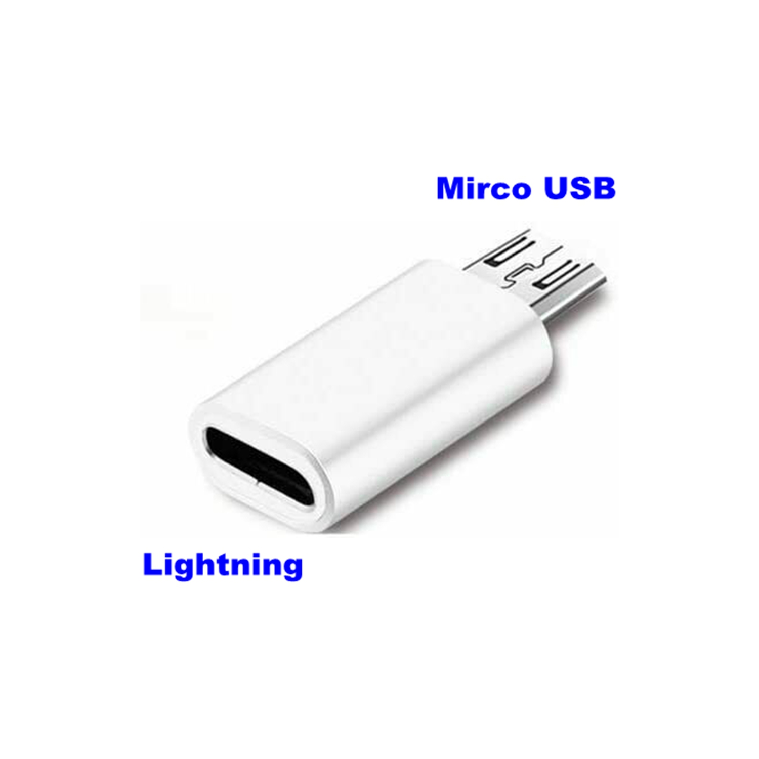 【CSmart】 Lightning Female to Micro USB Male Adapter Converter Connector, White